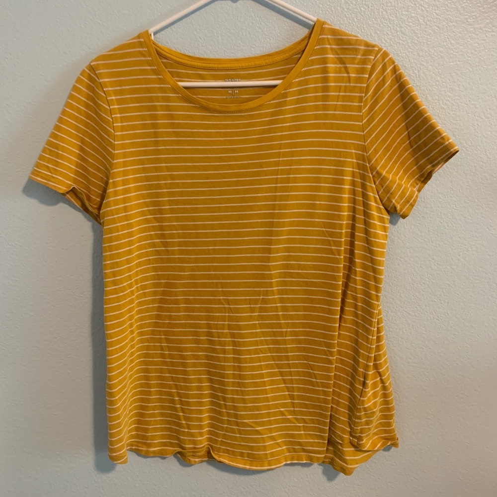 Yellow striped shirt